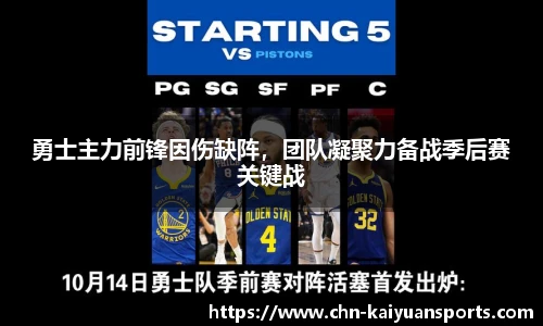 勇士主力前锋因伤缺阵，团队凝聚力备战季后赛关键战